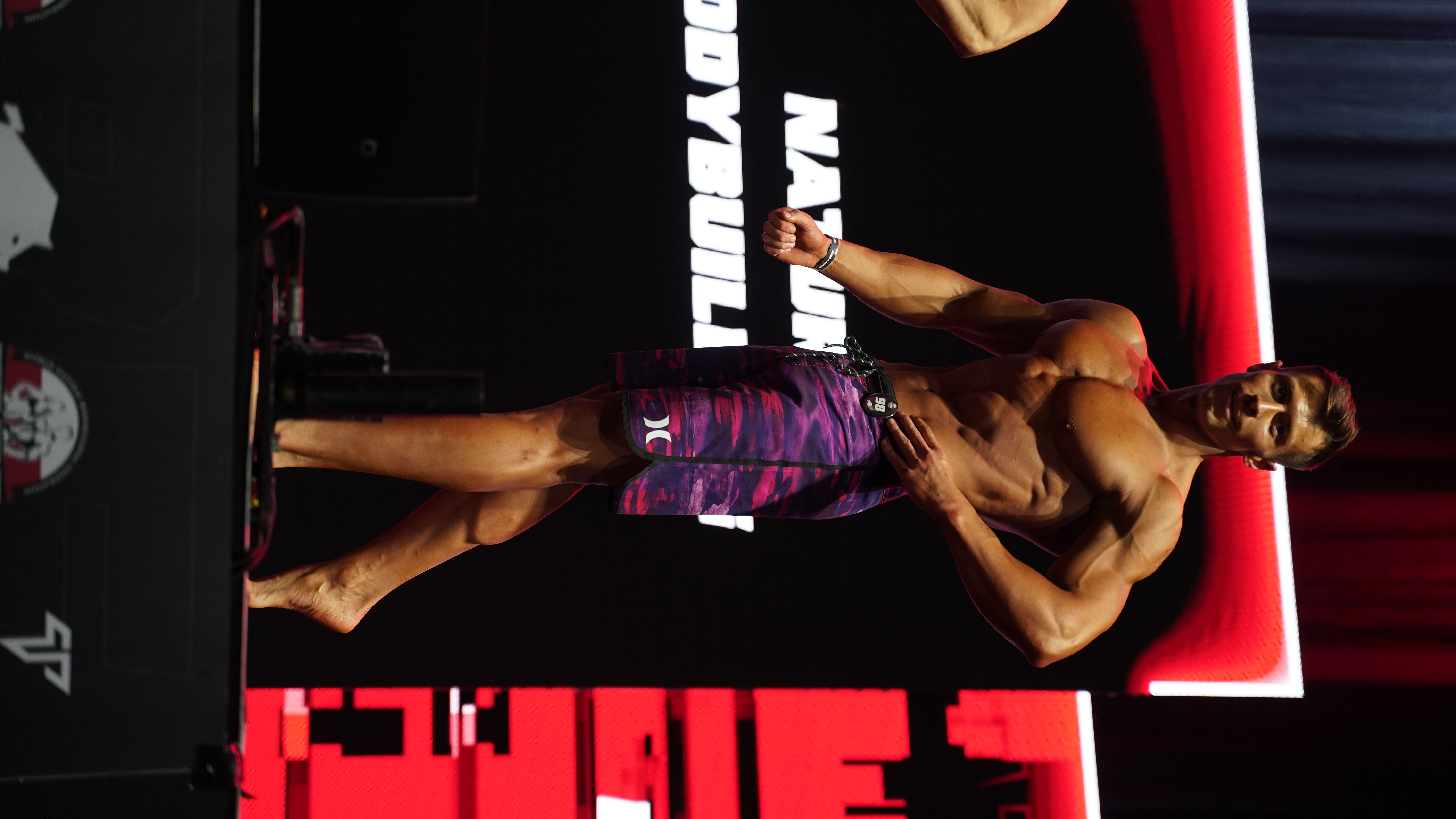 Łukasz Jaszczur podczas startu na scenie