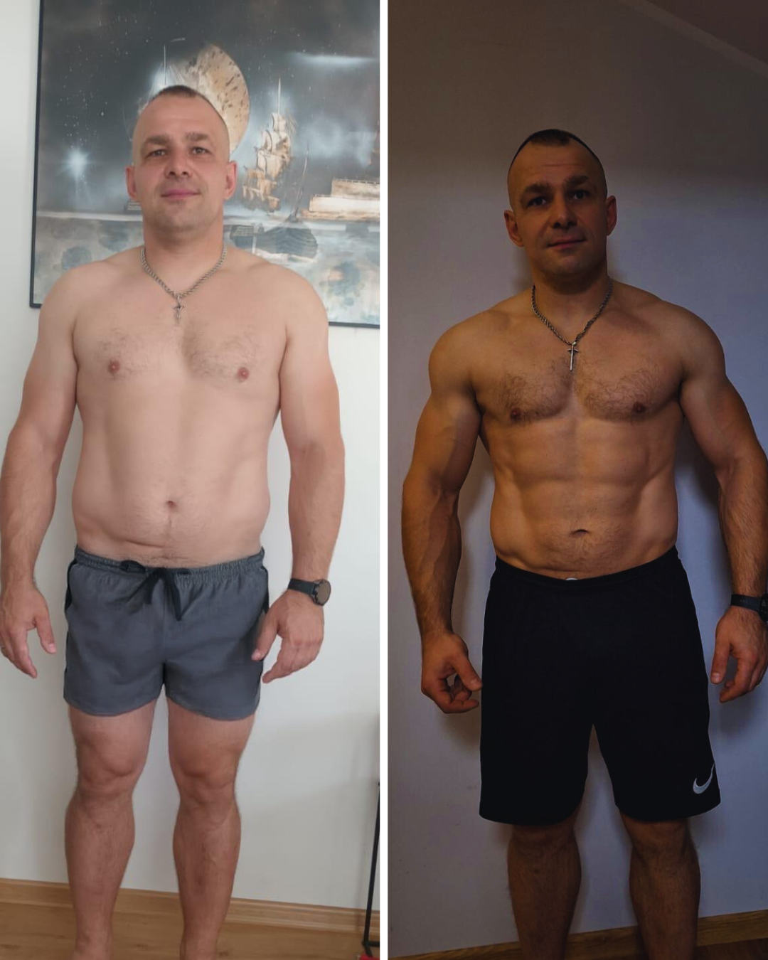 Transformacja podopiecznego 1 - zdjęcie przed i po